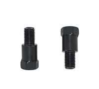 specchietti retrovisori moto Adattatore Per Specchio 1pc 8mm 10mm Nero Argento Metallo Retrovisore Bullone Filettatura Conversione Moto Senso specchiettis laterali motos(1PC M10RR)
