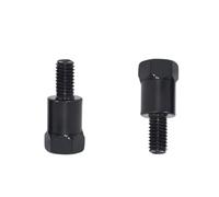 specchietti retrovisori moto Adattatore Per Specchio 1pc 8mm 10mm Nero Argento Metallo Retrovisore Bullone Filettatura Conversione Moto Senso specchiettis per motos(1PC M8M10LR)