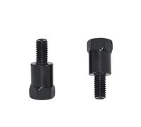 specchietti retrovisori moto Adattatore Per Specchio 1pc 8mm 10mm Nero Argento Metallo Retrovisore Bullone Filettatura Conversione Moto Senso specchiettis convessi motos(1PC M8M10RR)