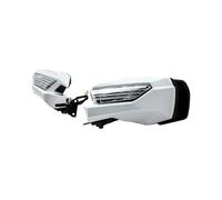 specchietti retrovisori moto Per GL1800 GL 1800 GL-1800 2018-2023 Specchietto Retrovisore Moto LED Indicatori Di Direzione Lente Trasparente specchiettis per motos(White)