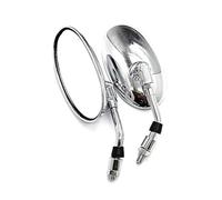 specchietti retrovisori moto Per Le Parti Del Motociclo Specchietto Retrovisore Laterale Universale Per Moto Elettrolitico specchiettis per motos(Silver)