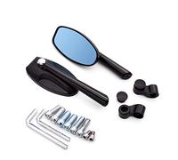 Specchietti retrovisori moto specchietti retrovisori laterali moto universali specchietti antiriflesso blu alluminio CNC per H CR 85 F150 125 250 R SL230 CRF450R (NERO)