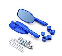 Specchietti retrovisori moto specchietti retrovisori laterali moto universali specchietti antiriflesso blu alluminio CNC per H CR 85 F150 125 250 R SL230 CRF450R (BLAC)