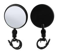 Specchietti Retrovisori per Bici, Specchietto Convesso HD Ruotabile di 360°, Specchietti Laterali per Bicicletta, Ciclismo Sicuro, Accessori per Bici Elettrica e Monopattino, 2 Pezzi, Nero, 8cm
