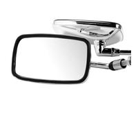 Specchietti retrovisori per moto da 10 mm, cromati, trasparenti, stile classico, per moto strada chopper per cruiser, bobber, accessori Retrovisore