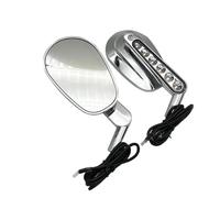 Specchietti Retrovisori per Moto da 8 Mm con Indicatori di Direzione A per Harley V-Rod VRSCF 2009-2017 Specchietto retrovisore Manubrio(White)