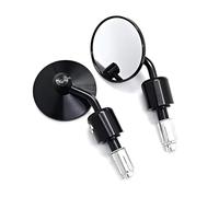 Specchietti Retrovisori Per Moto, Estremità Del Manubrio Tonde, Specchietti Retrovisori Per Moto E Scooter, 2 Coppie Retrovisore(Black)