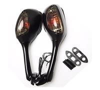 Specchietti retrovisori per moto, Specchi Laterali Posteriore Retrovisore Compatible with Moto Con GUIDATO Girare La Luce Del Segnale Compatibile Con Su-Zuki GSXR 600 750 1000 2006-2010 K6 K7 K8 Sv650