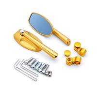 Specchietti retrovisori per moto specchietti laterali moto universali specchietti antiriflesso blu alluminio CNC per H CR 85 F150 125 250 R SL230 CRF450R (oro)