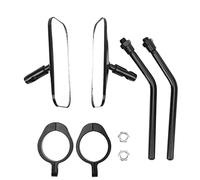 Specchietti retrovisori per Moto Trasparenti grandangolari Kit specchietti retrovisori Laterali per paraurti con Ammortizzatore Diametro Interno 38 mm