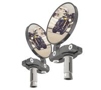 SPECCHIETTI RETROVISORI PER VOLANTE ARGENTO 2 PEZZI - SET