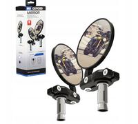 SPECCHIETTI RETROVISORI PER VOLANTE NERO 2 PEZZI - SET