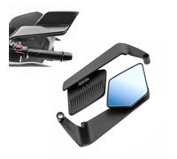 Specchietti Retrovisori per Yamaha TMAX 530 DX 2017-2019, Specchietti Laterali Alettone Modificati Motociclo Specchio Ala Aerodinamica Riflettore Retrovisore Esterni,Blue-Mirror
