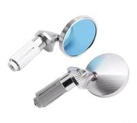 Specchietti Retrovisori Pieghevoli Lega Alluminio Neri(Silver) | Design pieghevole aerodinamico, finitura nera opaca, riduzione resistenza , ideale per sport bike, robusto