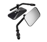 Specchietti Retrovisori Quadrati E Rotondi Per Moto, Laterali Cromati Neri Per Cross Bones Heritage Softail Street Bob Fatboy