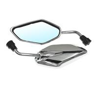 Specchietti Retrovisori Regolabili Per Manubrio Moto Accessori Per Estremità Riflettore Retrovisore Laterale Specchietti Laterali Moto(Argento)