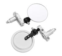 Specchietti retrovisori Specchietti retrovisori per moto, pieghevoli, rotondi, da 3 pollici, per CB125R, CB650R, CB190R, CB250R, CB300R, CB400, CB500X, CB1000R(Silver)
