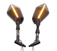 Specchietti retrovisori Specchietto retrovisore universale 10 mm LE alloggiamento per specchietti retrovisori specchietto laterale per BMW R1200gs R1200GS Specchietti(Black-10mm)