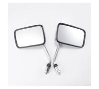 Specchietti Retrovisori Universali Rettangolari Con Asta In Metallo E Calotta In ABS Per Mo&to, 10 Mm, Cromati, Per YA&MAHA SU&ZUKI