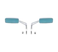 Specchietti scooter Compatibile Con Per Cruiser Per Bici Da Per Strada E Scooter Specchietto Motociclette Sportive Retrovisore Per Moto Da 8 Mm E 10 Mm(Silver)