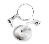 Specchietti scooter Specchietti Universali Per Moto Specchio Convesso Cromato Specchietto Retrovisore Per Estremità Manubrio Cromato Da 7/8 Pollici 22 Mm