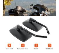 Specchietti universali Moto Scooter Retrovisore Laterale Nero Forma Rettangolar
