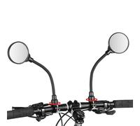 Specchietto Bicicletta,Specchietto Bici 360° Regolabile,Retrovisori Bicicletta,360° Ruotabile a Tubo Lungo Specchietto Retrovisore Grandangolare,Specchio per Bici Universale Sinistro e Destro,2 Pezzi