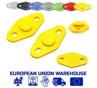 Specchietto Blocco Off Base Piastre Copri Foro Billetta per APRILIA Mille Gen...