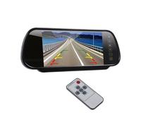 SPECCHIETTO BLUETOOTH VIVAVOCE AUTO RETROVISORE LCD 7" CAVO RETROMARCIA AV1 AV2