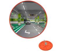 Specchietto convesso da 60 cm per garage, vialetto, assistente al parcheggio, specchio stradale, specchio di sicurezza, specchio panoramico, convesso, rotondo, cuscinetto grandangolare a 130 gradi,