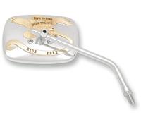 Specchietto custom "Live to Ride Free" EMGO 20-31757A