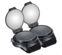 Specchietto da Polso per sicuro per Corsa e MTB 6.7cm Specchietto | per materiale ABS per robusto, acrilico , peso solo 47.5g, non affatica il polso, uso prolungato(2pcs)