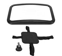 Specchietto di sicurezza per sedile posteriore dell’auto, specchietto per auto per bambini per sedile rivolto all’indietro, visuale chiara e infrangibile a 360° con cinghie regolab