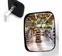 Specchietto di sicurezza per uscite, 16 x 19 cm, convesso, specchio da strada, specchio di ispezione, per esterni, grandangolo, acrilico