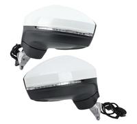 Specchietto Esterno Specchietto Retrovisore A 8 Pin Per Tiguan 2018-2023 Doppio Connettore Bianco Con Luce Angolo Cieco Accessori Specchietto Laterale Specchio Retrovisore(1 paio)
