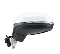 Specchietto Esterno Specchietto Retrovisore A 8 Pin Per Tiguan 2018-2023 Doppio Connettore Bianco Con Luce Angolo Cieco Accessori Specchietto Laterale Specchio Retrovisore(Sinistra)