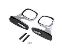 Specchietto Esterno Specchietto Retrovisore Universale Cofano Auto Da 2 Pezzi Nero Argento Bianco Specchietto Laterale Grandangolare Montaggio Esterno Automatico Retrovisore Specchio(Argento)