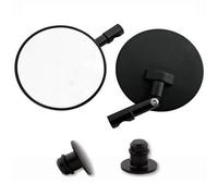 Specchietto Fine Manubrio Coppia per Superbikes Nero Contrassegno E Cappuccio