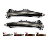 Specchietto Indicatore Set LED Dynamic per Audi A4 15- Fumè Frecce Coppia SX Dx