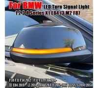 Specchietto laterale affumicato Indicatore di direzione dinamico sequenziale per BMW 1 2 3 4 Serie X1 F20 F21 F22 F23 F30 F31 F34 F32 E84 i3