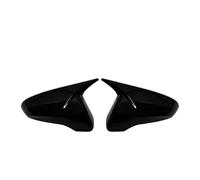 Specchietto laterale copertura Per Hyundai Per Veloster N JS Per MK2 2019-2023 Coppia Clip-on Copertura specchietto retrovisore Sostituzione diretta(Nero lucido)