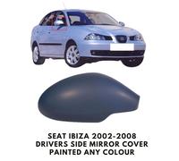 Specchietto Laterale Cover Dipinta per Seat Ibiza 2002-2008 Drivers Lato Destro