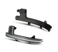 Specchietto Laterale Indicatore 2 Pezzi LED DRL + Luce Di Direzione A Specchio Dinamica/normale Con Lampeggiante Sequenziale Per Mazda Per CX-5 CX-8 Per CX-9 2017 2018 2019(Normal flash,Clear lens)