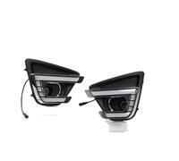 Specchietto Laterale Indicatore Per Mazda Per CX-5 CX5 2012 2013 2014 2015 2016 LED Per Auto DRL Con Indicatore Di Direzione Giallo, Luce Diurna, Copertura Fendinebbia(Model C,White and Yellow)
