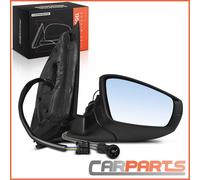 Specchietto Laterale Paranco Con Lampeggiante Destro Nero per VW Polo 6C1 6R1