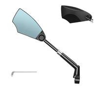 Specchietto laterale per bicicletta, sicuro e stabile, in vetro trasparente, resistente agli urti, sicuro per tutte le stagioni, con facile montaggio e compatibilità universale