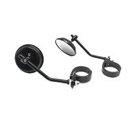 Specchietto laterale per moto con clip, 38-41 mm, accessorio per montaggio a forcella, regolabile a 180 gradi, stile retrò, per forcella anteriore universale, nero