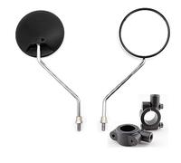 Specchietto laterale per moto, rotondo, 10 mm, nero (Vite da 8 mm)