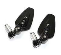 Specchietto laterale Specchietto Retrovisore Per Estremità Del Manubrio Per Moto Per Kawasaki Per Z125 Pro Per Z650 Per Z750 Per Z800 Per Z900 Specchietti laterali Moto(Nero)