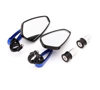 Specchietto laterale Specchietto Retrovisore Per Estremità Del Manubrio Per Moto Per Kawasaki Per Z125 Pro Per Z650 Per Z750 Per Z800 Per Z900 Specchietti laterali Moto(Blu)